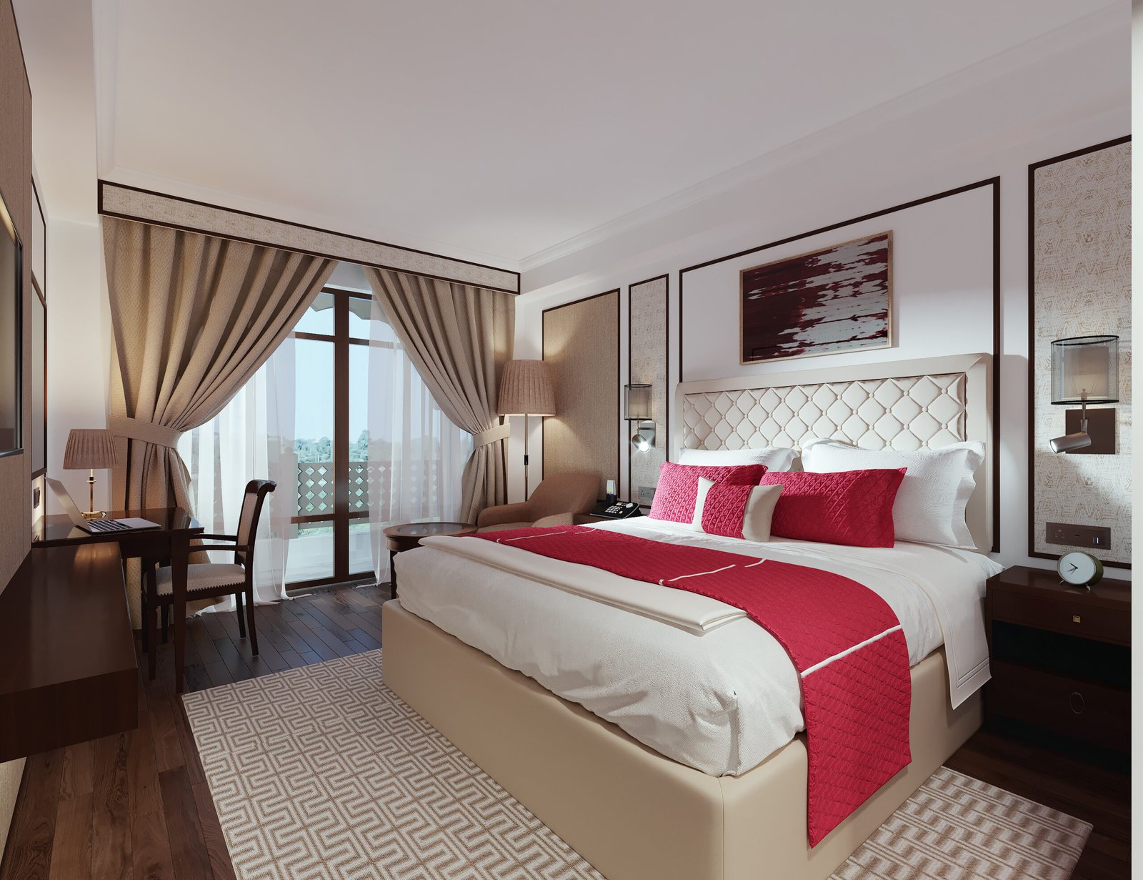 guest room (tapered beams) view 1