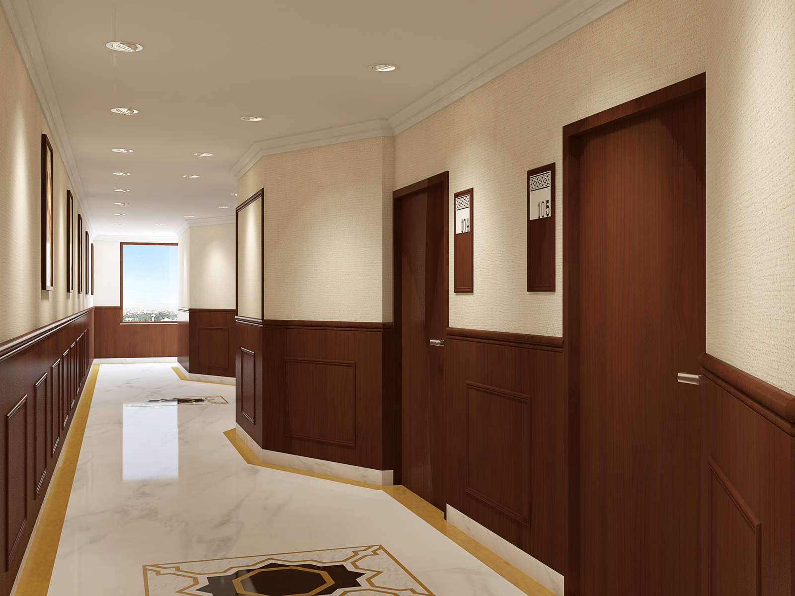 typical corridor view